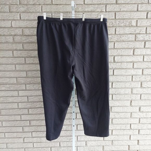 Woman Within Black Pocket Drawstring Sweatpants 26/28 Petite NWOT - Picture 7 of 7